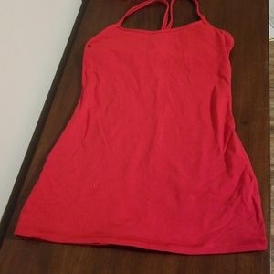 Red Lululemon Y tank